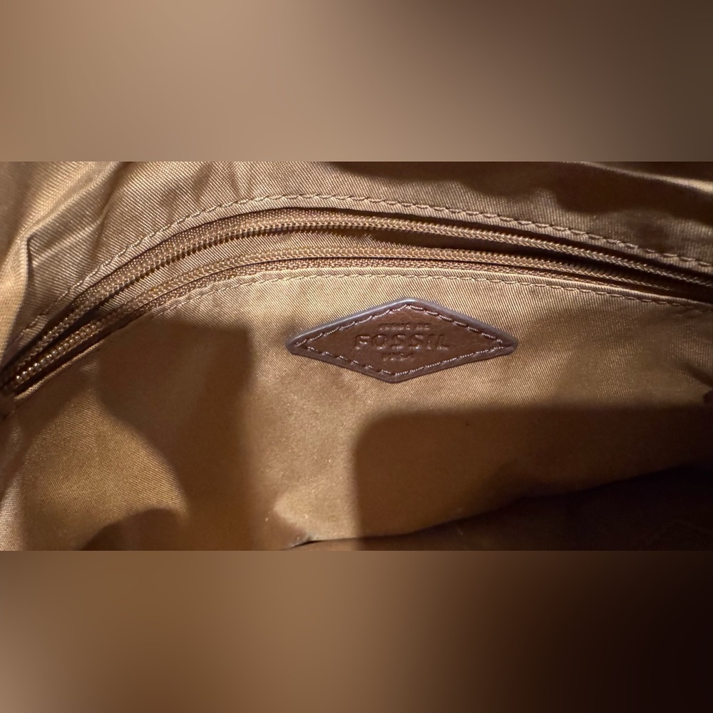 Fossil Stylish Brown and Cream Women's Bag NWOT - Picture 4 of 6